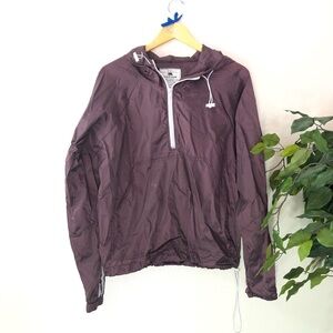 Reflex Maroon Half Zip Rain Coat